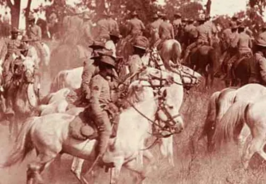 b/w photo 9th cavalry buffalo soldiers