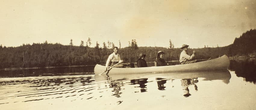 In the Woods With a Canoe