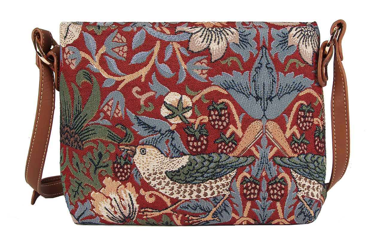 William Morris Strawberry Thief patterned satchel, available for purchase at the Huntington Store beginning Jan. 14, 2015. Photo courtesy of The Huntington Library, Art Collections, and Botanical Gardens.