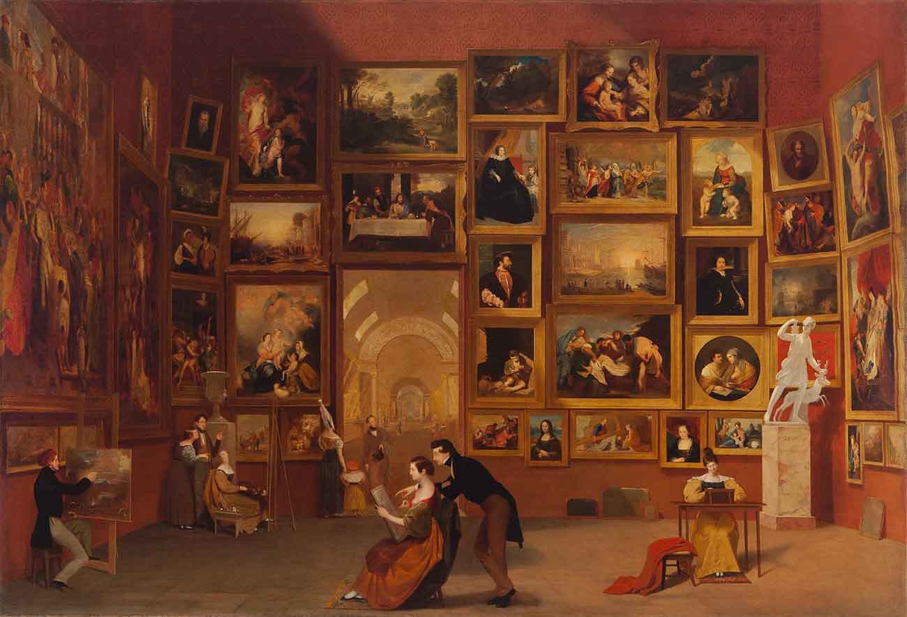 Samuel F. B. Morse, Gallery of the Louvre, (1831–1833)