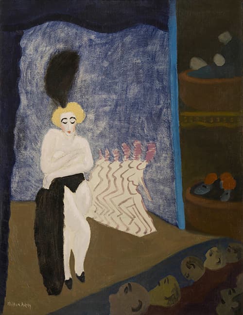 Milton Avery (1885–1965), Burlesque, 1936, oil on canvas, 36 × 28.