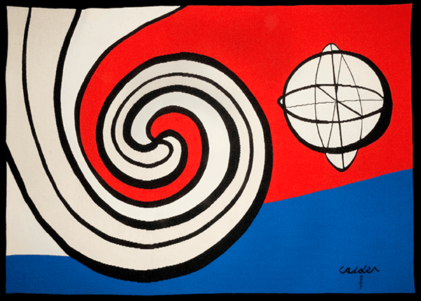 Alexander Calder, Bicentennial Tapestries, 1975, wool, each 41 x 59 in. Gift of the Berman Bloch Family. Copyright © 2015 Calder Foundation, New York / Artists Rights Society (ARS), New York. The Huntington Library, Art Collections, and Botanical Gardens.