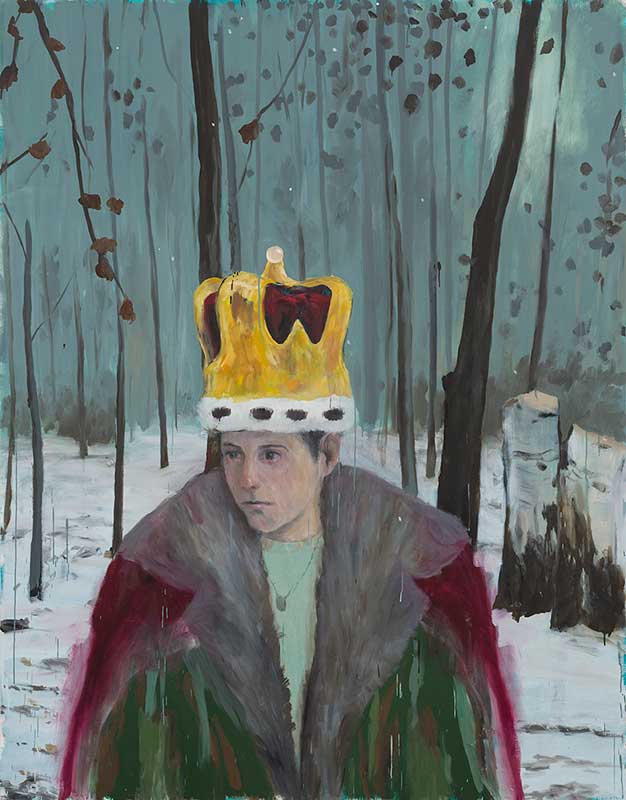 Enrique Martínez Celaya, The Crown, 2015. Oil and wax on canvas, 100 x 78 in. Martinez Celaya Family Collection. Photo: Jeff McLane.