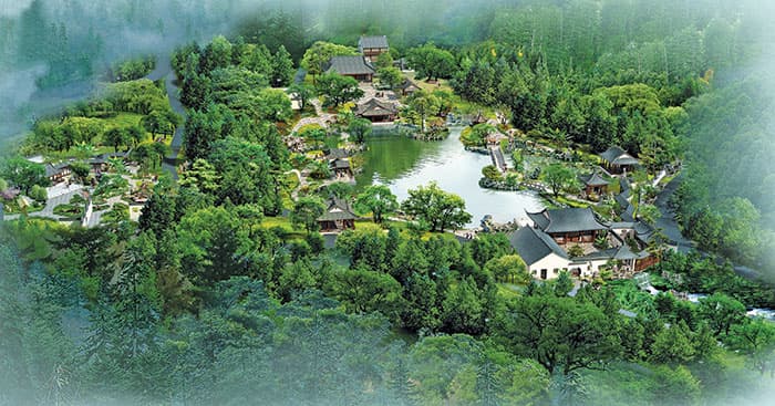 Artist's rendering of Chinese Garden