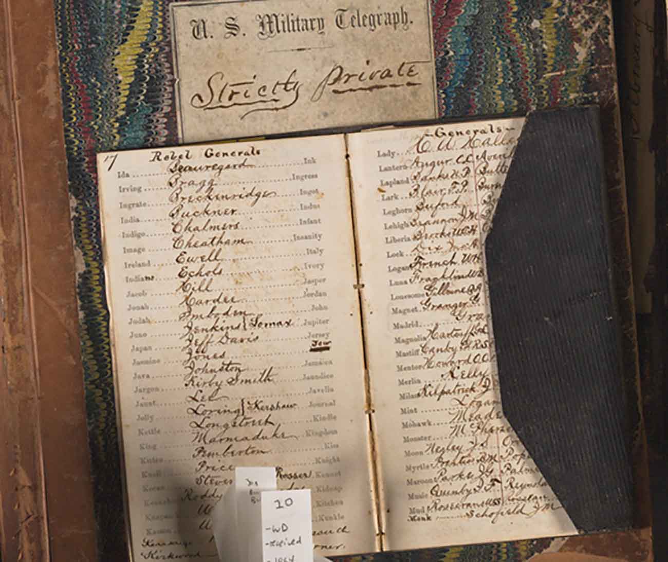 The Archives of Thomas T. Eckert, 1862–1877, an extensive and extraordinarily rare collection of Civil War telegraph messages. Huntington Library, Art Collections, and Botanical Gardens.