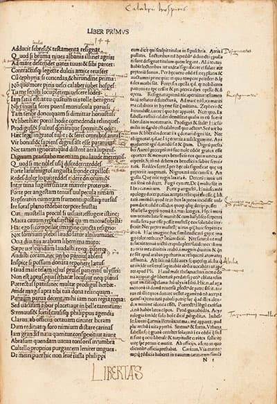 Horace, Works, Venice, 1483