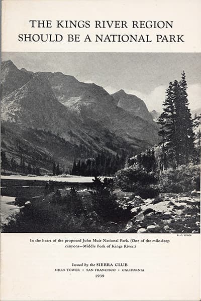 The Kings River region should be a national park, cover