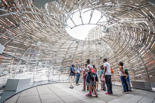 Interior view of Orbit Pavilion