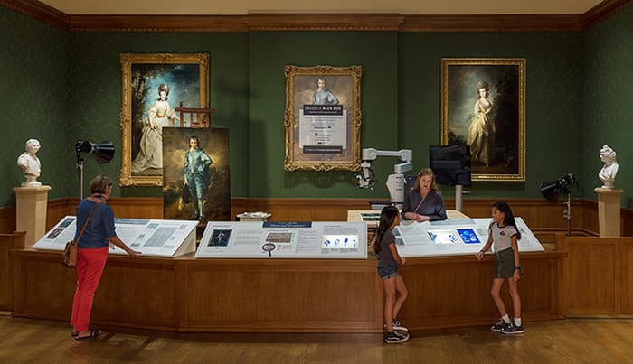 Installation view of Project Blue Boy