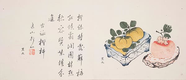 Persimmon and tangerines