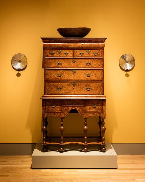 Installation view of “Becoming America: Highlights from the Jonathan and Karin Fielding Collection,” the inaugural exhibition in the Jonathan and Karin Fielding Wing of the Virginia Steele Scott Galleries of American Art at The Huntington. Photo by Fredrik Nilsen.
