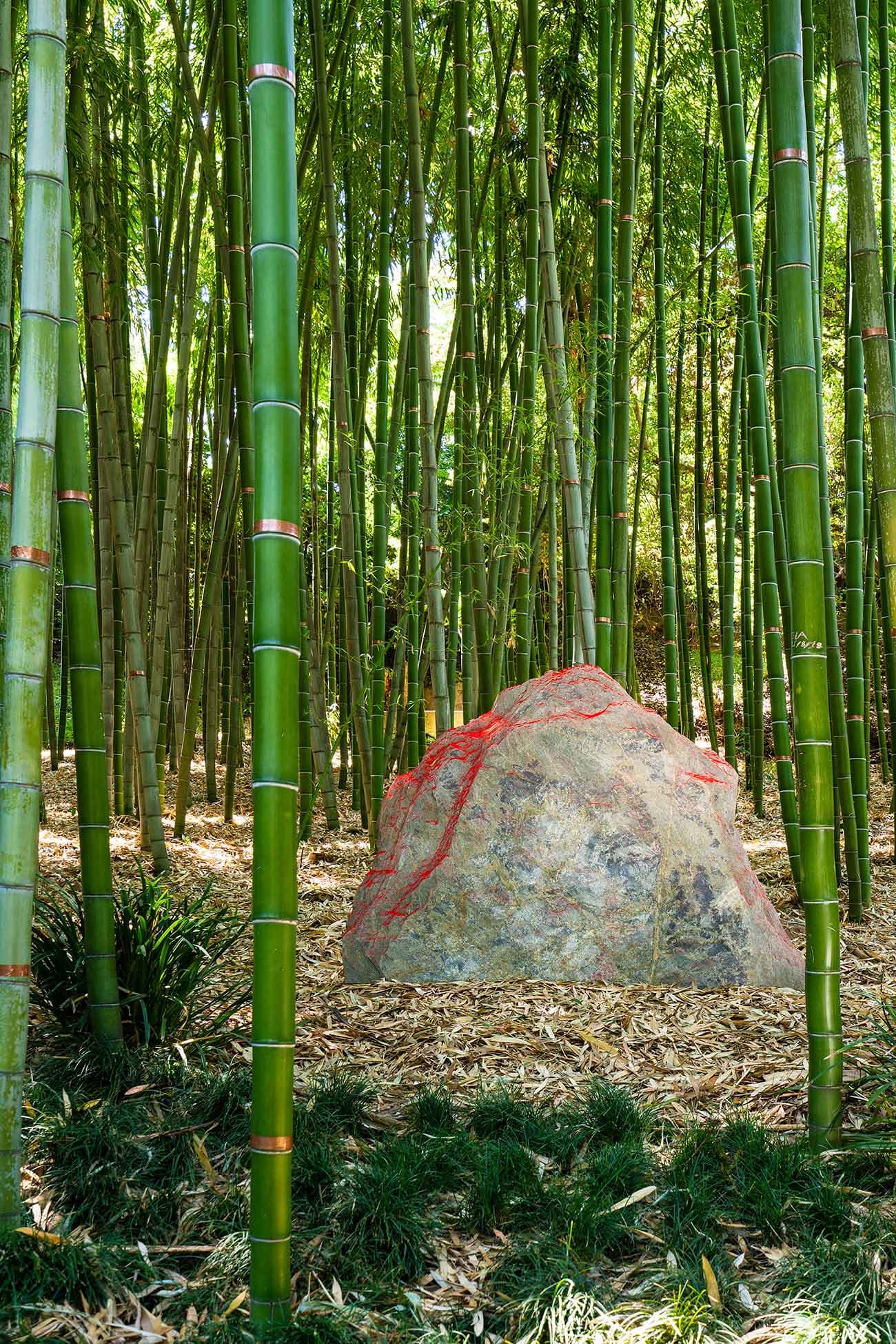 Installation view of "Red Earth" by Lita Albuquerque. The Huntington Library, Art Museum, and Botanical Gardens. Photo by Karl Puchlik, courtesy of the artist.