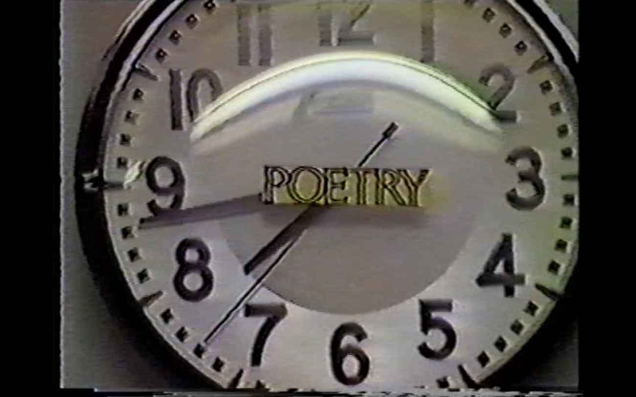 Beyond Baroque by Sabrina Tarasoff, Gail Kaszynski, Still from Fear of Poetry, 1982. VHS tape to DVD, color, sound. 57:16 min. Courtesy of the artist © Gail Kaszynski