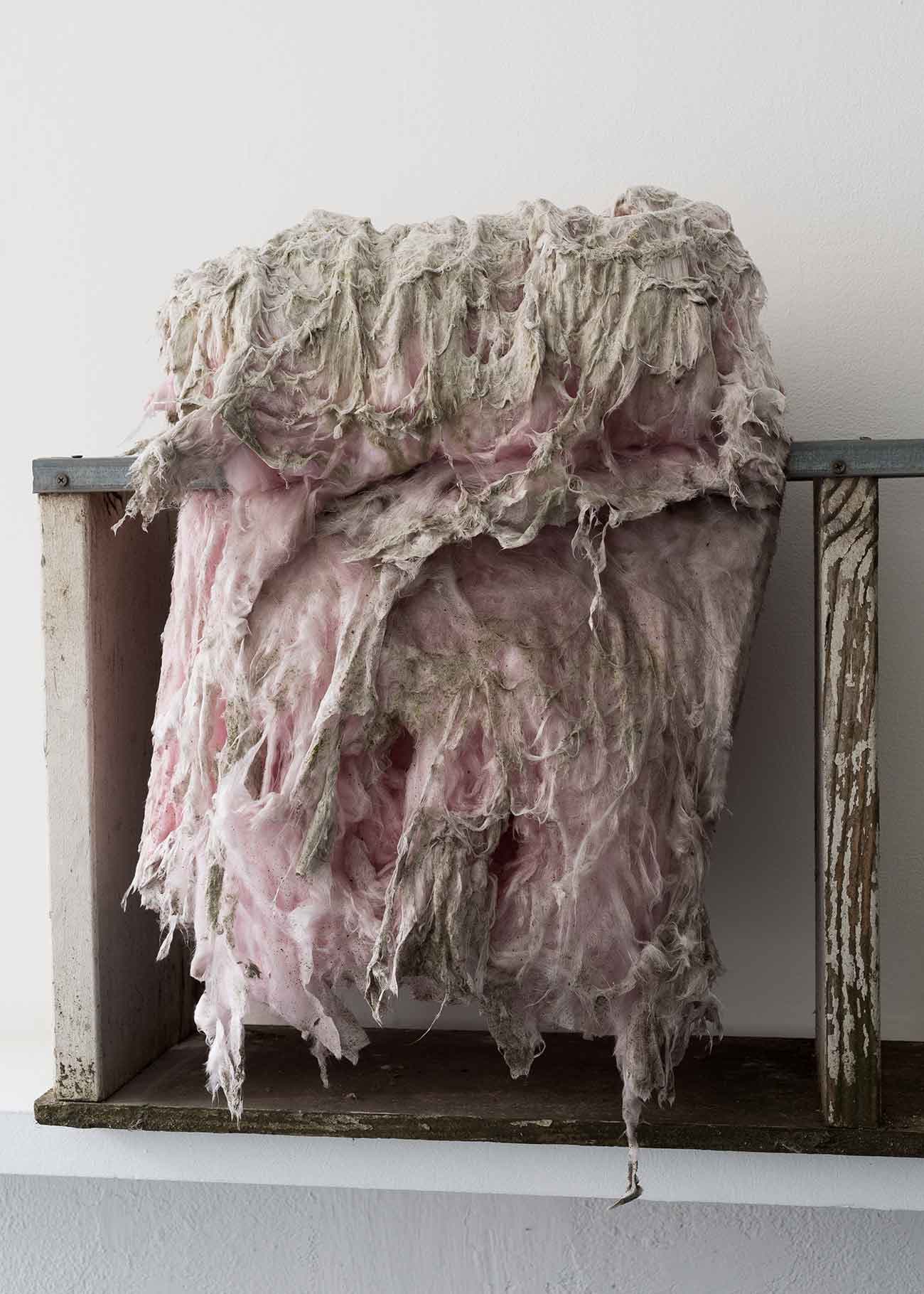 Ser Serpas, Moments are hard, 2019, shelf, isolation foam. Courtesy of the artist. Photo: Carter Seddon