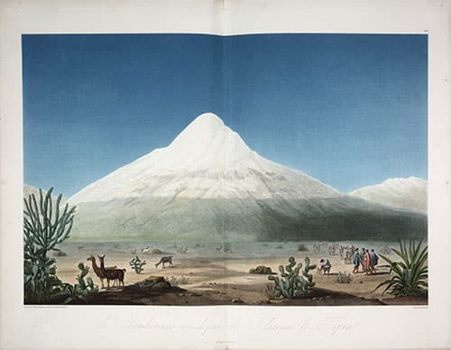 Le Chimborazo, vu depuis le plateau de Tapia