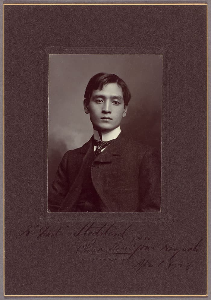 Photograph of Yone Noguchi from April 1903