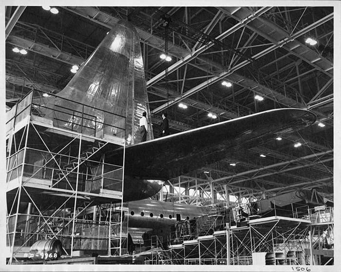 Lockheed R6V Constitution Aircraft under construction