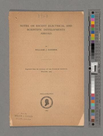 Various off prints and pamphlets related to X-rays