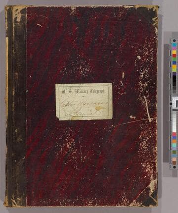 War Department Ciphers Received From August 5, 1862 to Mch. 24, 1863