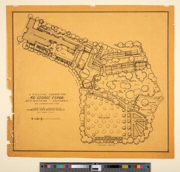 A Hillside Garden for Mr. George Cukor, West Hollywood, California.  Landscape Architects Florence Yoch & Lucile Council