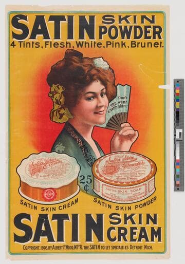 Satin skin powder : satin skin cream