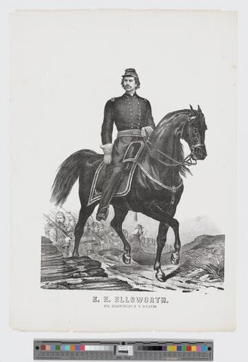 E. E. Ellsworth. Col. Ellsworth's N. Y. Zouaves