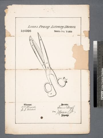 Louis Prang. Library shears