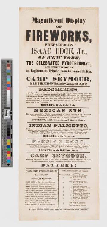 Magnificent display of fireworks, prepared by Isaac Edge, Jr. ...`