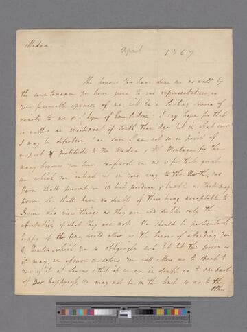 Smelt, Leonard. Letter to Elizabeth (Robinson) Montagu