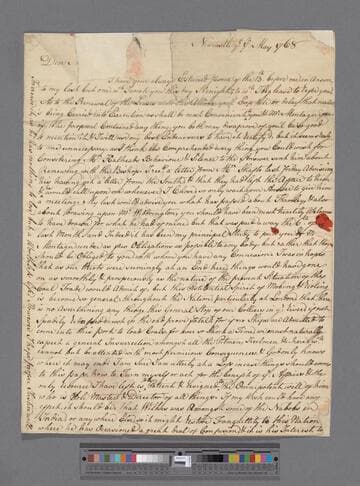 Archdeacon, William. Letter to Elizabeth (Robinson) Montagu