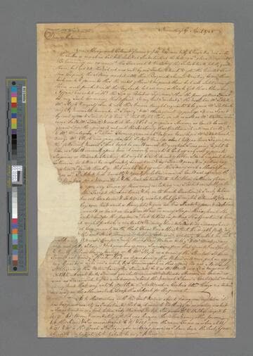 Archdeacon, William. Letter to Elizabeth (Robinson) Montagu