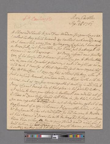 Lyttelton, Charles, Bishop of Carlisle. Letter to Elizabeth (Robinson) Montagu