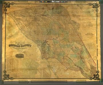 Map of Sonoma County California : Made and Published by A. B. Bowers. In accordance with an Act of the Legislature, approved 28 March, 1863. With additions and corrections September First 1867