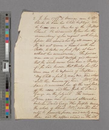 Zachary Macaulay. Letter to Henry Thornton