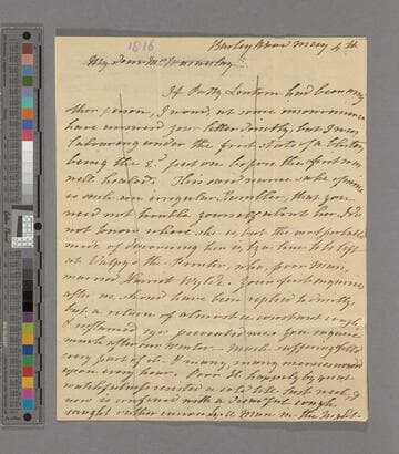 Martha More. Letter to Selina (Mills) Macaulay