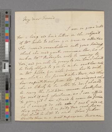 Hannah More. Letter to Selina (Mills) Macaulay