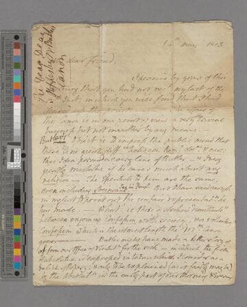 Isaac Milner. Letter to Zachary Macaulay