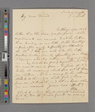 Hannah More. Letter to Selina (Mills) Macaulay