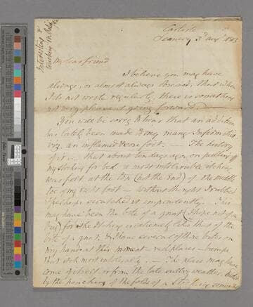 Isaac Milner. Letter to Zachary Macaulay