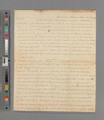 Thomas Scott. Letter to Zachary Macaulay