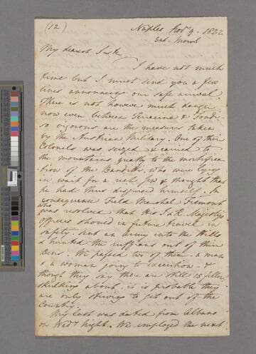 Thomas Gisborne Babington. Letter to Jean Babington