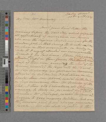 Martha More. Letter to Selina (Mills) Macaulay