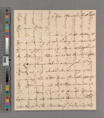 Henry William Macaulay. Letter to Selina (Mills) Macaulay