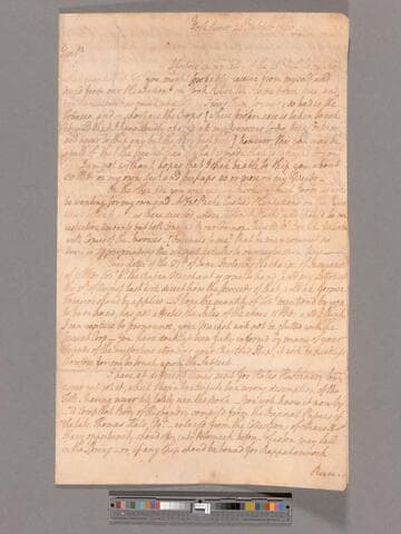 Letter from George Washington, York River, to Robert Cary & Company