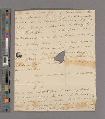 Margaret Cropper Macaulay. Letter to Frances Macaulay