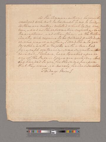 Letter from George Washington to James Madison