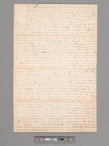 Survey of 10,990 acres, Augusta County, by order of the Council of Virginia and granted to George Washington