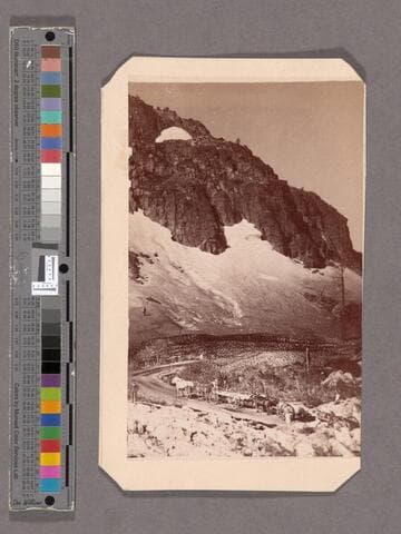 Bluff and Snow Bank in Donner Pass