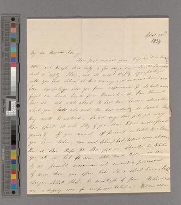 Margaret (Macaulay) Cropper. Letter to Frances Macaulay