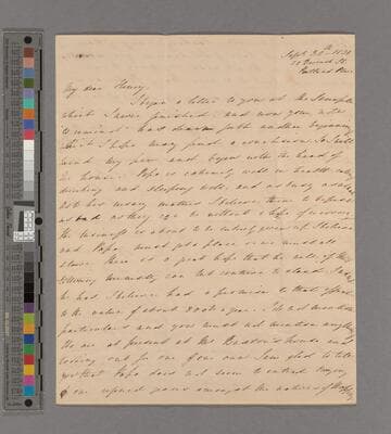 Margaret (Macaulay) Cropper. Letter to Henry J. Thatcher